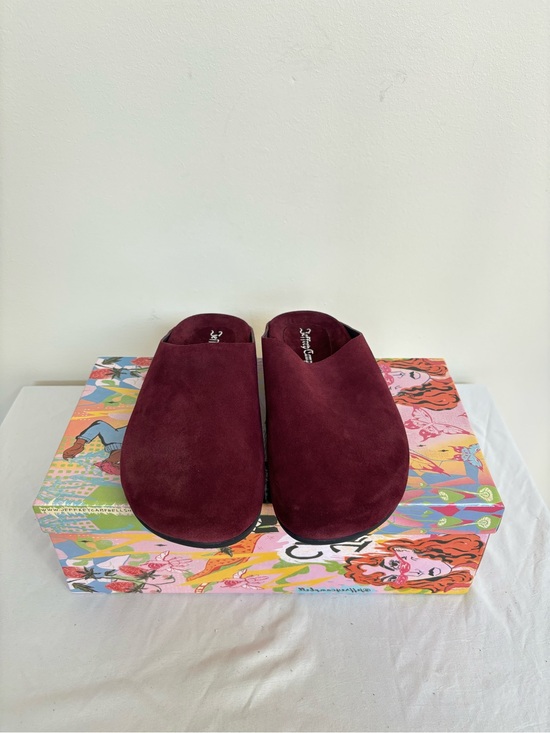 Jeffrey Campbell Shoes - Jeffrey Campbell Content Clogs Dark Wine Suede Sz7 Womens New